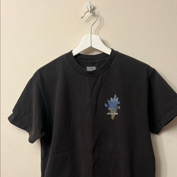 Chocolate Black and Blue Artistic Short Sleeve Tee - Picture 5 of 6